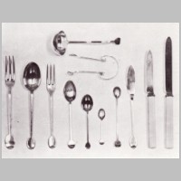 c. 1902, Ladle, spoons and forks, photo in J. Brandon-Jones.jpg